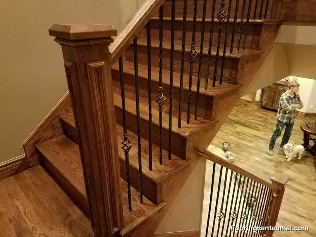 hardwood flooring installation project by Floor & More, Centennial CO