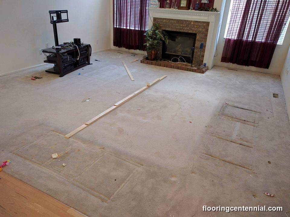 hardwood flooring installation project by Floor & More, Centennial CO