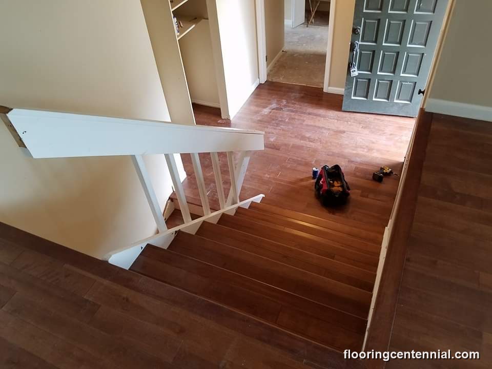 hardwood flooring installation project by Floor & More, Centennial CO