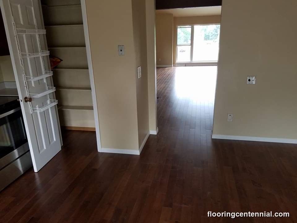 hardwood flooring installation project by Floor & More, Centennial CO