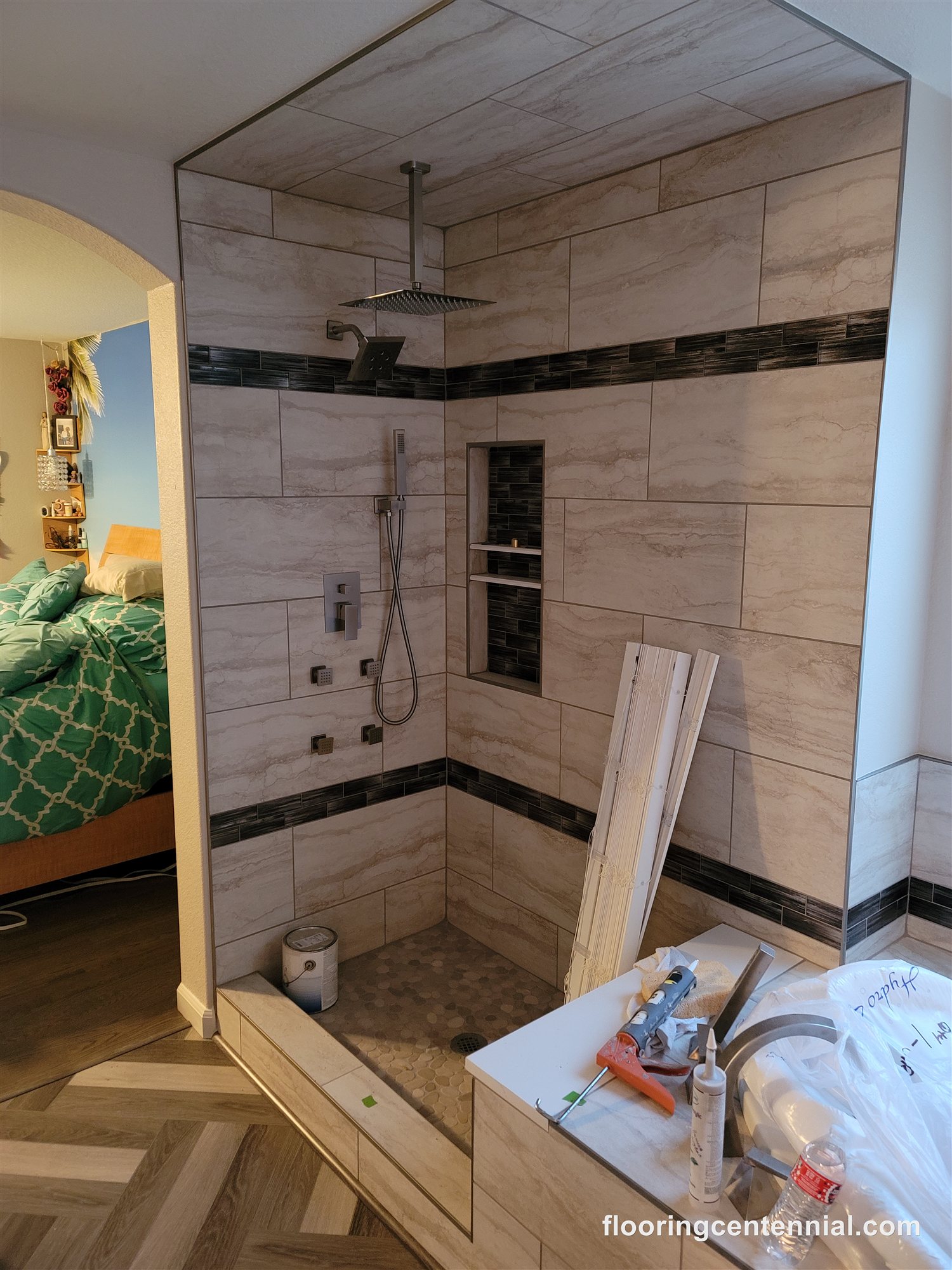 vinyl flooring installation project by Floor & More, Centennial CO